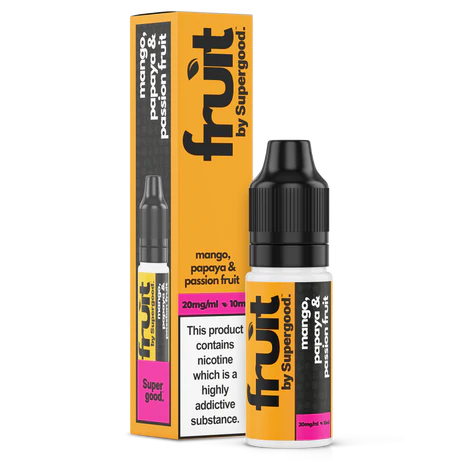 Supergood Fruit – Mango, Papaya & Passionfruit – Nic Salt E-Liquid – 10ml